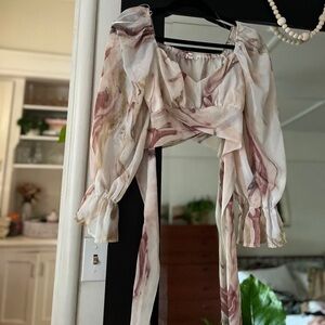 Peach Couture wrap top